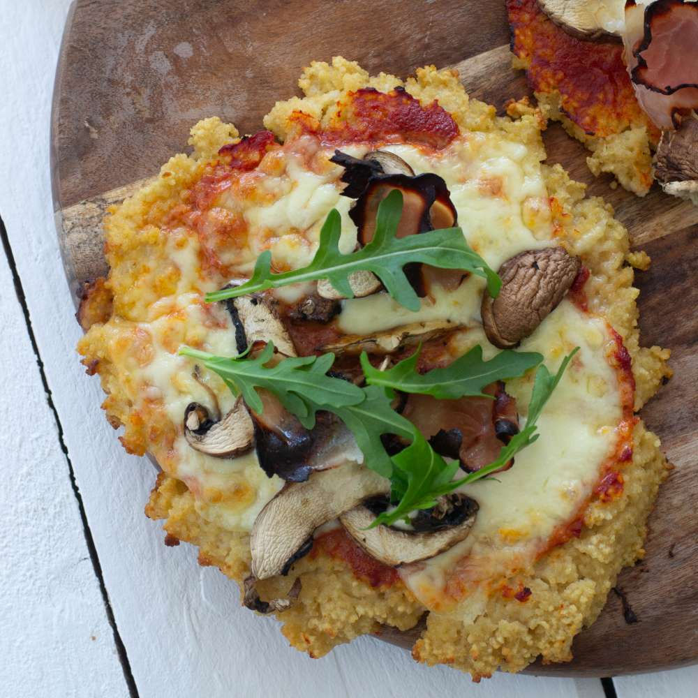 Couscous Pizza ohne Hefe
